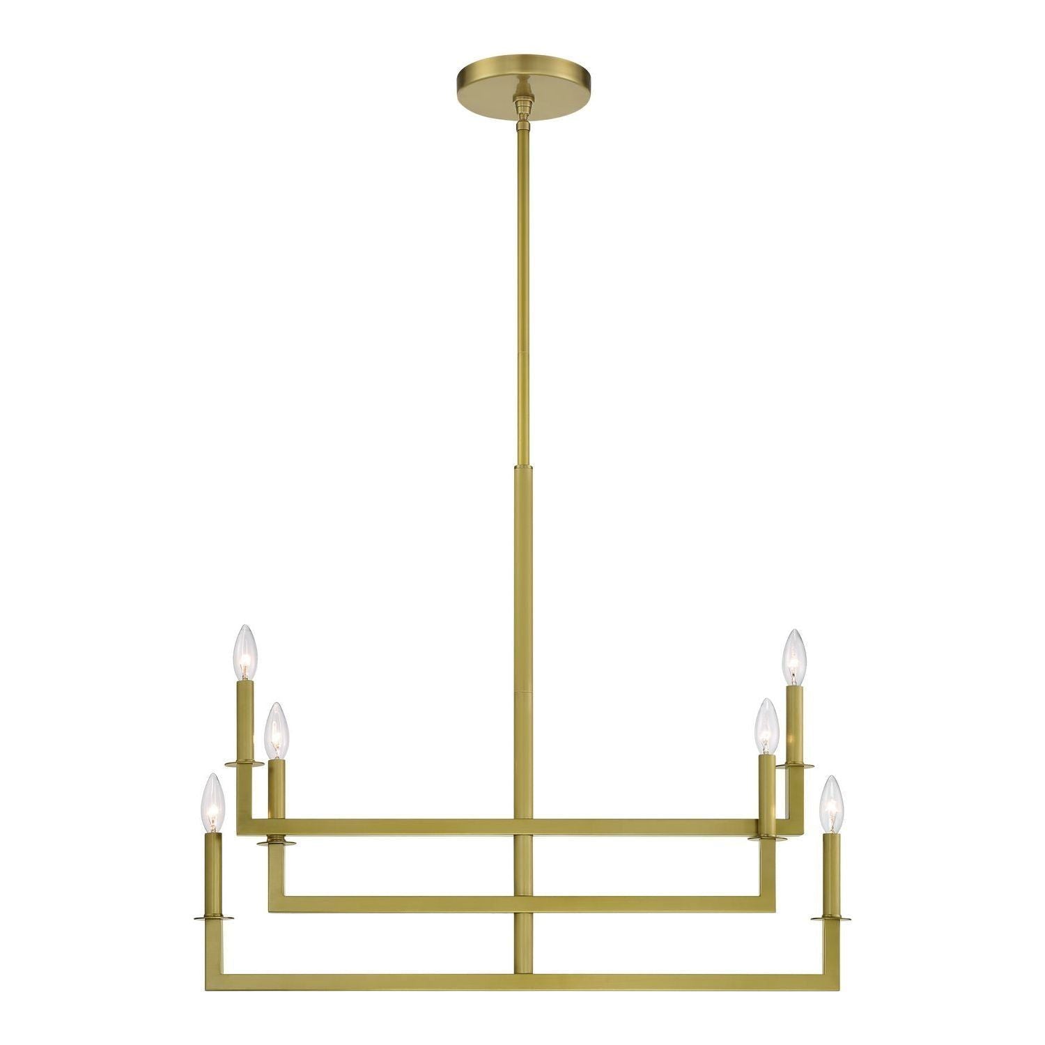 Crystorama - DNT-6026-AG - Six Light Chandelier - Dante - Aged Brass