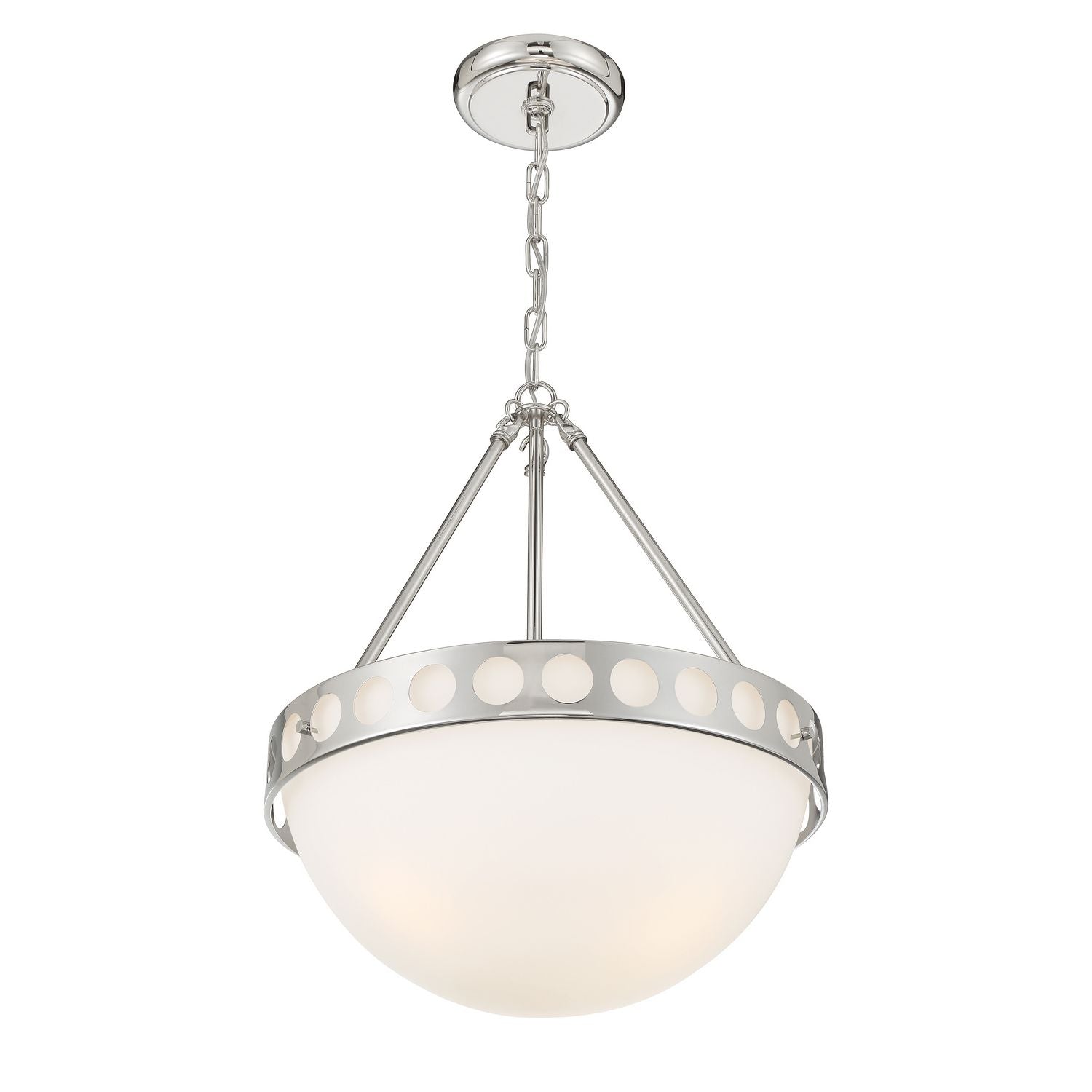 Crystorama - KIR-B8105-PN - Three Light Chandelier - Kirby - Polished Nickel