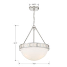 Crystorama - KIR-B8105-PN - Trois lumières Suspendu - Kirby - Nickel poli