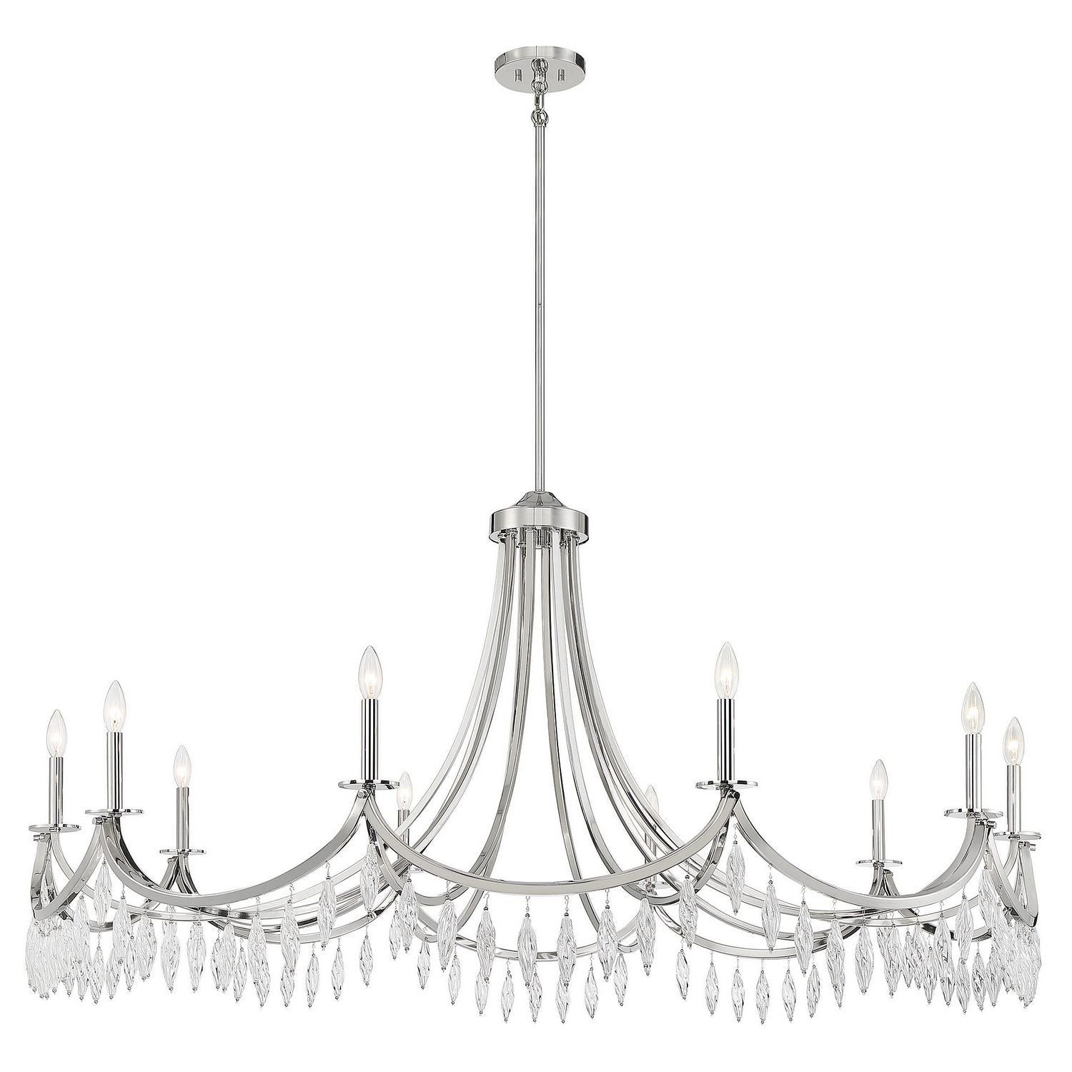 Savoy House - 1-1805-10-109 - Ten Light Chandelier - Kameron - Polished Nickel