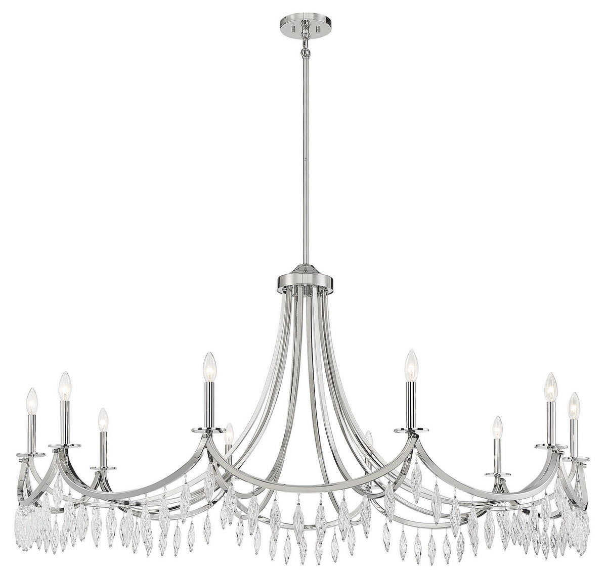 Savoy House - 1-1805-10-109 - Ten Light Chandelier - Kameron - Polished Nickel