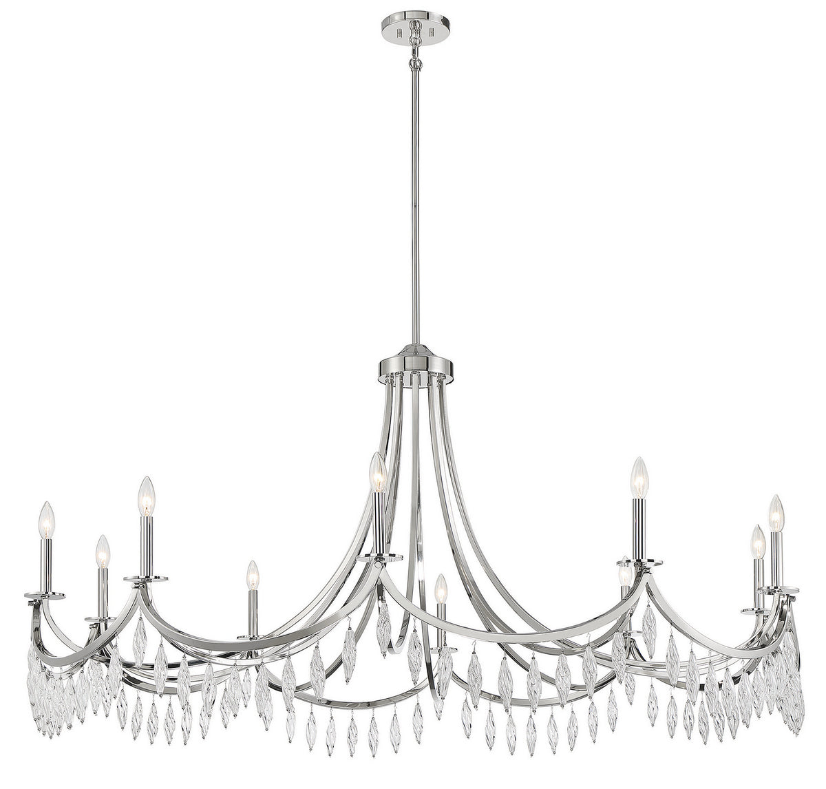 Savoy House - 1-1805-10-109 - Ten Light Chandelier - Kameron - Polished Nickel