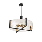 Savoy House - 7-1696-5-143 - Five Light Pendant - Hayward - Matte Black with Warm Brass Accents