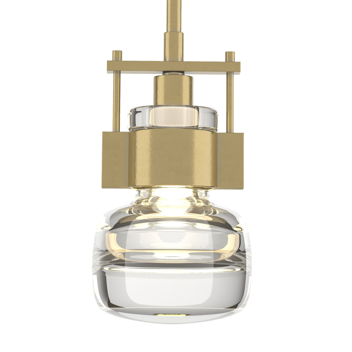 Hubbardton Forge - 187300-SKT-MULT-86-ZM0435 - One Light Mini Pendant - Cuff - Modern Brass