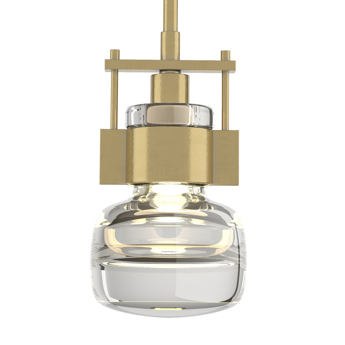 Hubbardton Forge - 187330-SKT-MULT-86-ZM0448 - One Light Mini Pendant - Cuff - Modern Brass