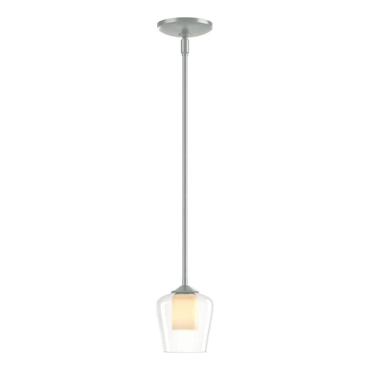 Hubbardton Forge - 188600-SKT-MULT-82-ZU0291 - One Light Mini Pendant - Simple Lines - Vintage Platinum