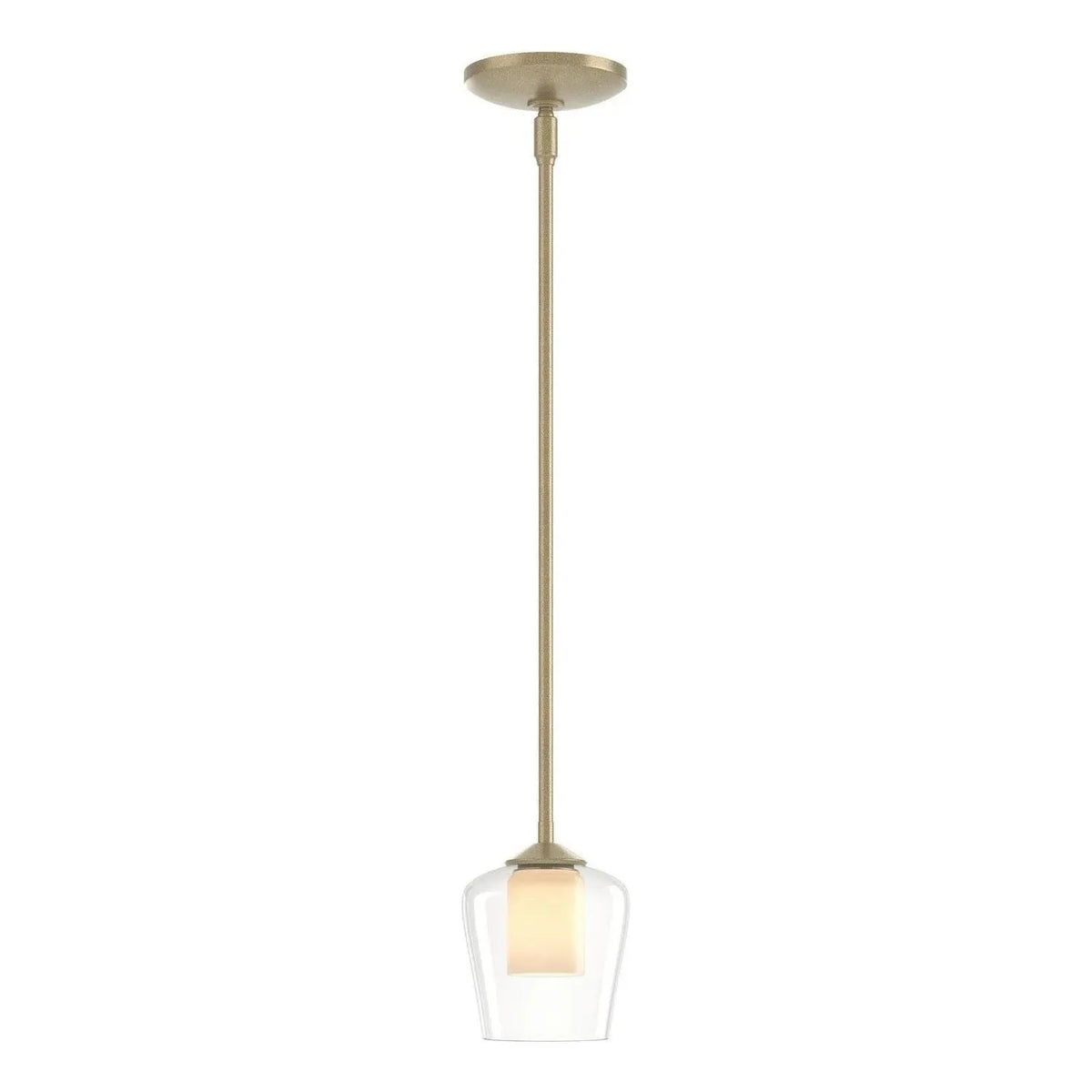 Hubbardton Forge - 188600-SKT-MULT-84-ZU0291 - One Light Mini Pendant - Simple Lines - Soft Gold