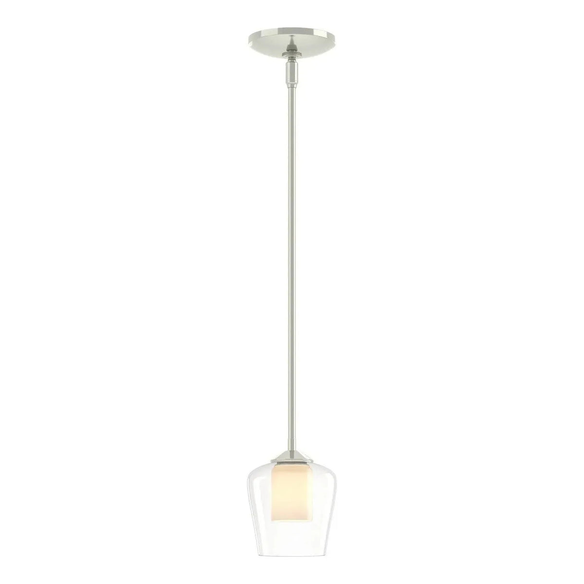 Hubbardton Forge - 188600-SKT-MULT-85-ZU0291 - One Light Mini Pendant - Simple Lines - Sterling
