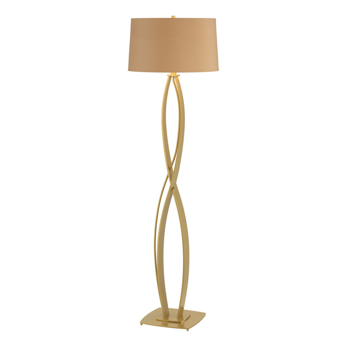 Hubbardton Forge - 232686-SKT-86-SB1894 - One Light Floor Lamp - Almost Infinity - Modern Brass