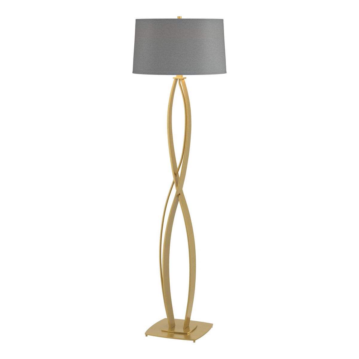 Hubbardton Forge - 232686-SKT-86-SL1894 - One Light Floor Lamp - Almost Infinity - Modern Brass