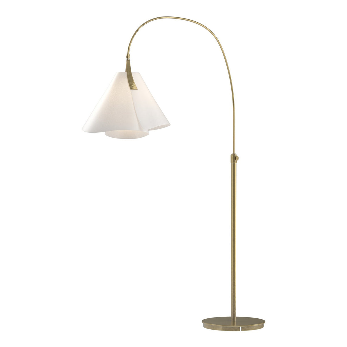 Hubbardton Forge - 234505-SKT-86-SH1992 - One Light Floor Lamp - Mobius - Modern Brass