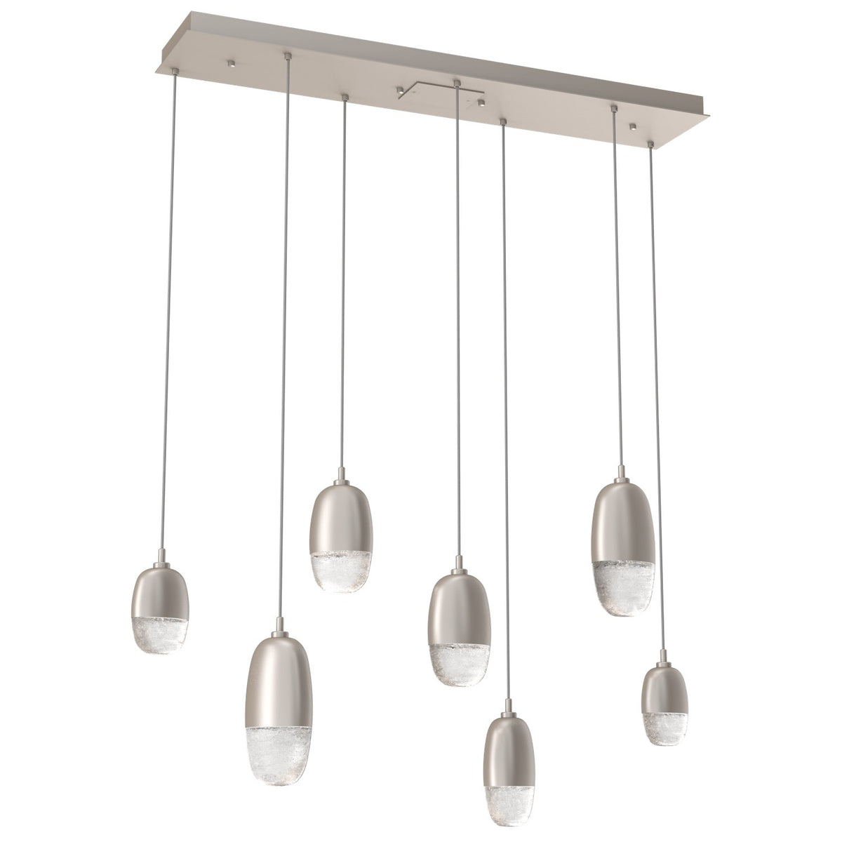 Hammerton Studio - PLB0079-07-BS-PC-C01-L3 - LED Pendant - Pebble - Beige Silver