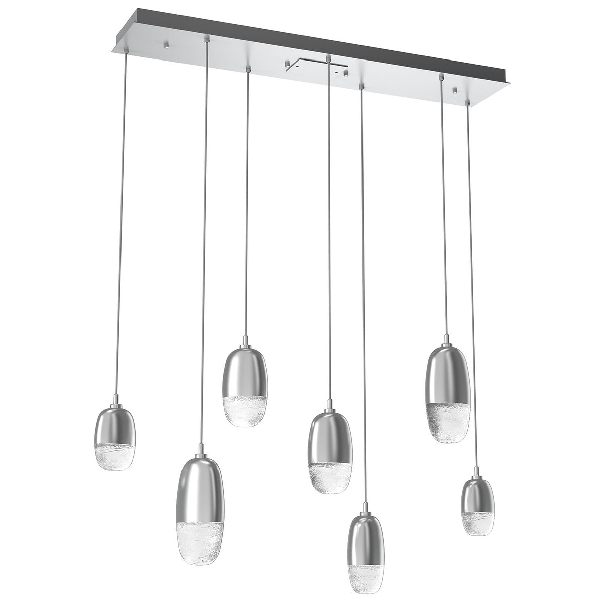Hammerton Studio - PLB0079-07-CS-PC-C01-L1 - LED Pendant - Pebble - Classic Silver