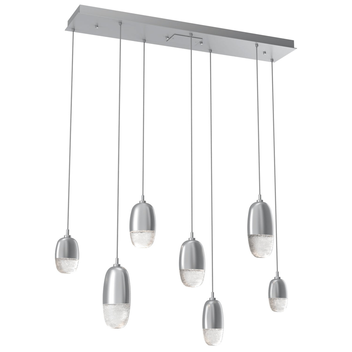 Hammerton Studio - PLB0079-07-CS-PC-C01-L3 - LED Pendant - Pebble - Classic Silver