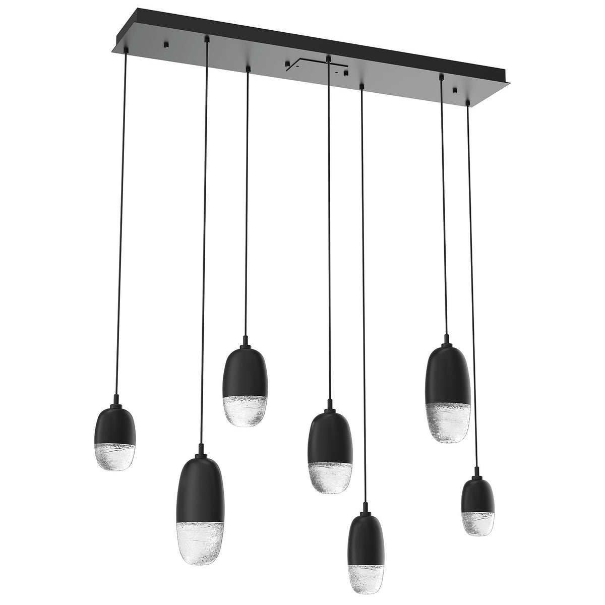 Hammerton Studio - PLB0079-07-MB-PC-C01-L1 - LED Pendant - Pebble - Matte Black