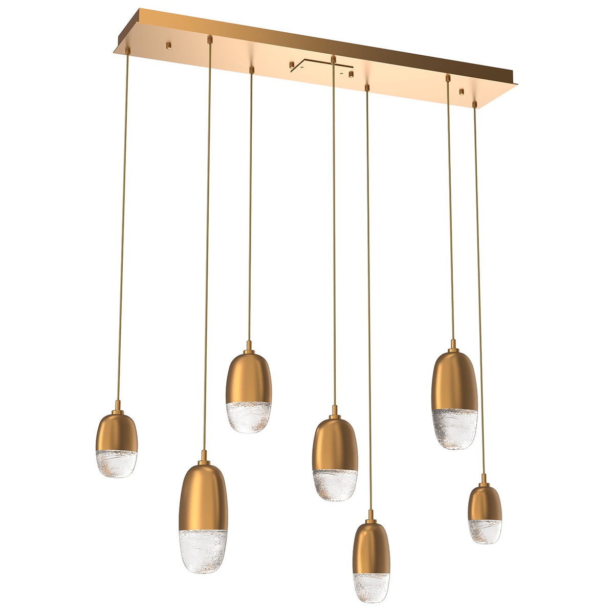 Hammerton Studio - PLB0079-07-NB-PC-C01-L1 - LED Pendant - Pebble - Novel Brass