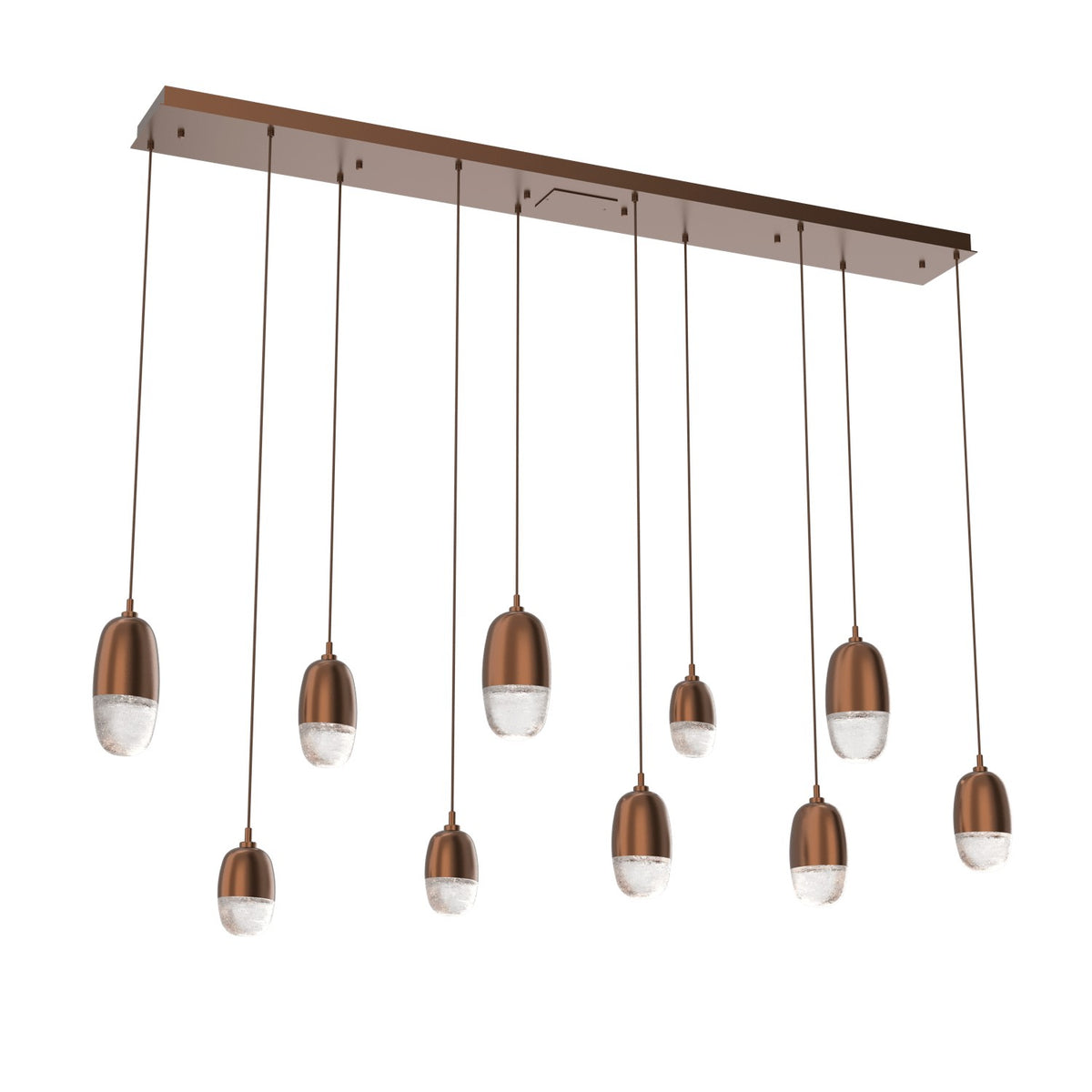 Hammerton Studio - PLB0079-09-BB-PC-C01-L3 - LED Pendant - Pebble - Burnished Bronze