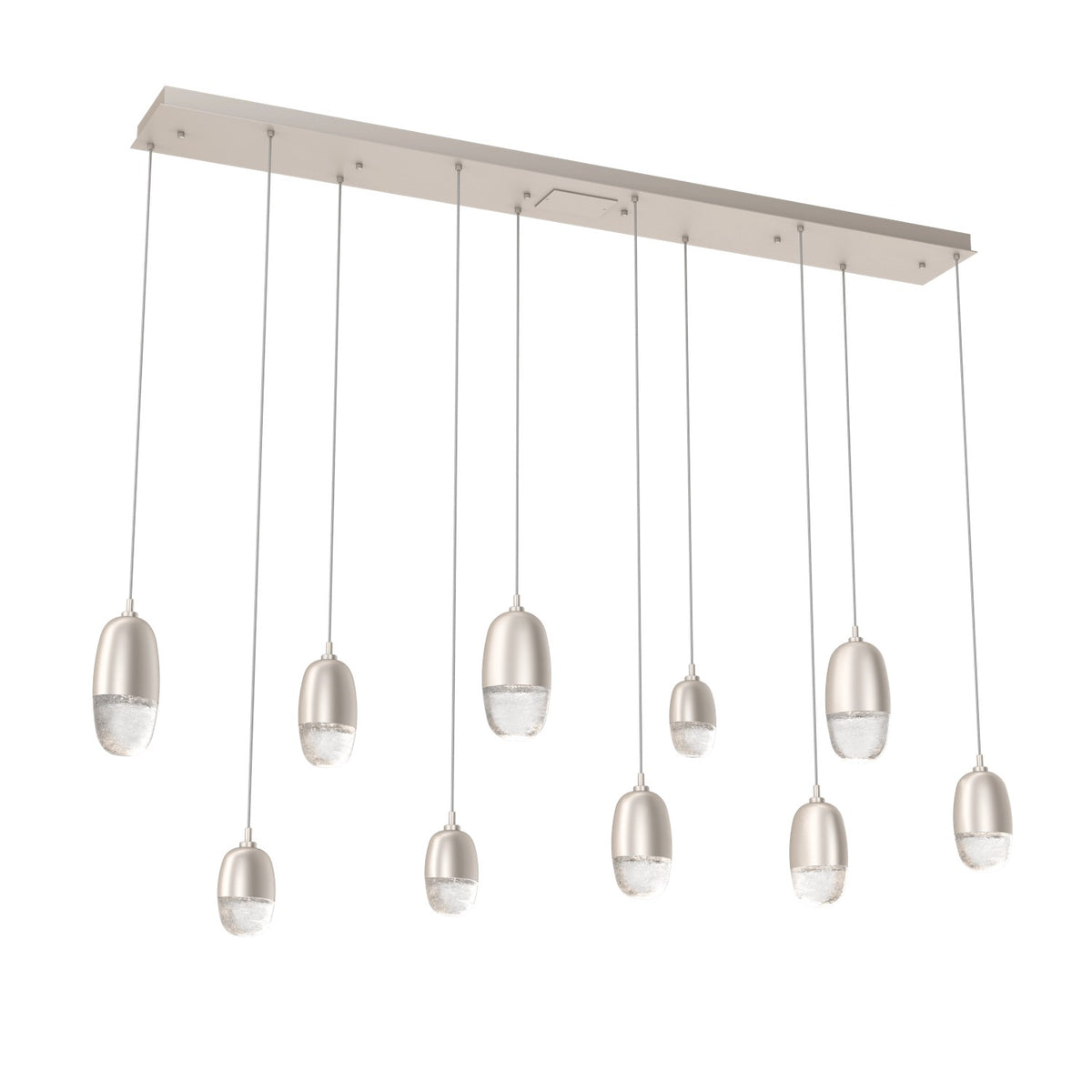 Hammerton Studio - PLB0079-09-BS-PC-C01-L3 - LED Pendant - Pebble - Beige Silver