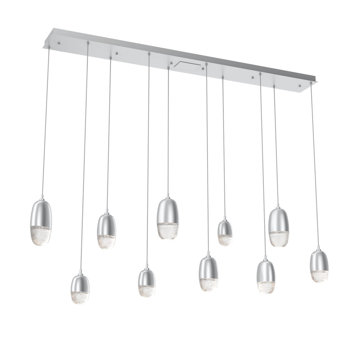 Hammerton Studio - PLB0079-09-CS-PC-C01-L3 - LED Pendant - Pebble - Classic Silver