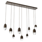 Hammerton Studio - PLB0079-09-FB-PC-C01-L1 - LED Pendant - Pebble - Flat Bronze