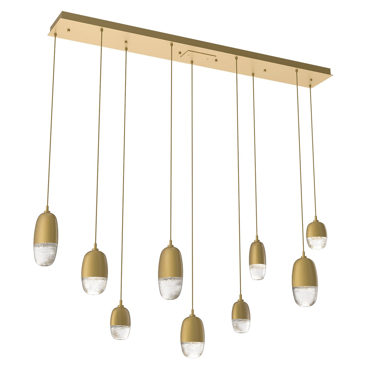 Hammerton Studio - PLB0079-09-GB-PC-C01-L1 - LED Pendant - Pebble - Gilded Brass