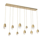 Hammerton Studio - PLB0079-09-GB-PC-C01-L3 - LED Pendant - Pebble - Gilded Brass