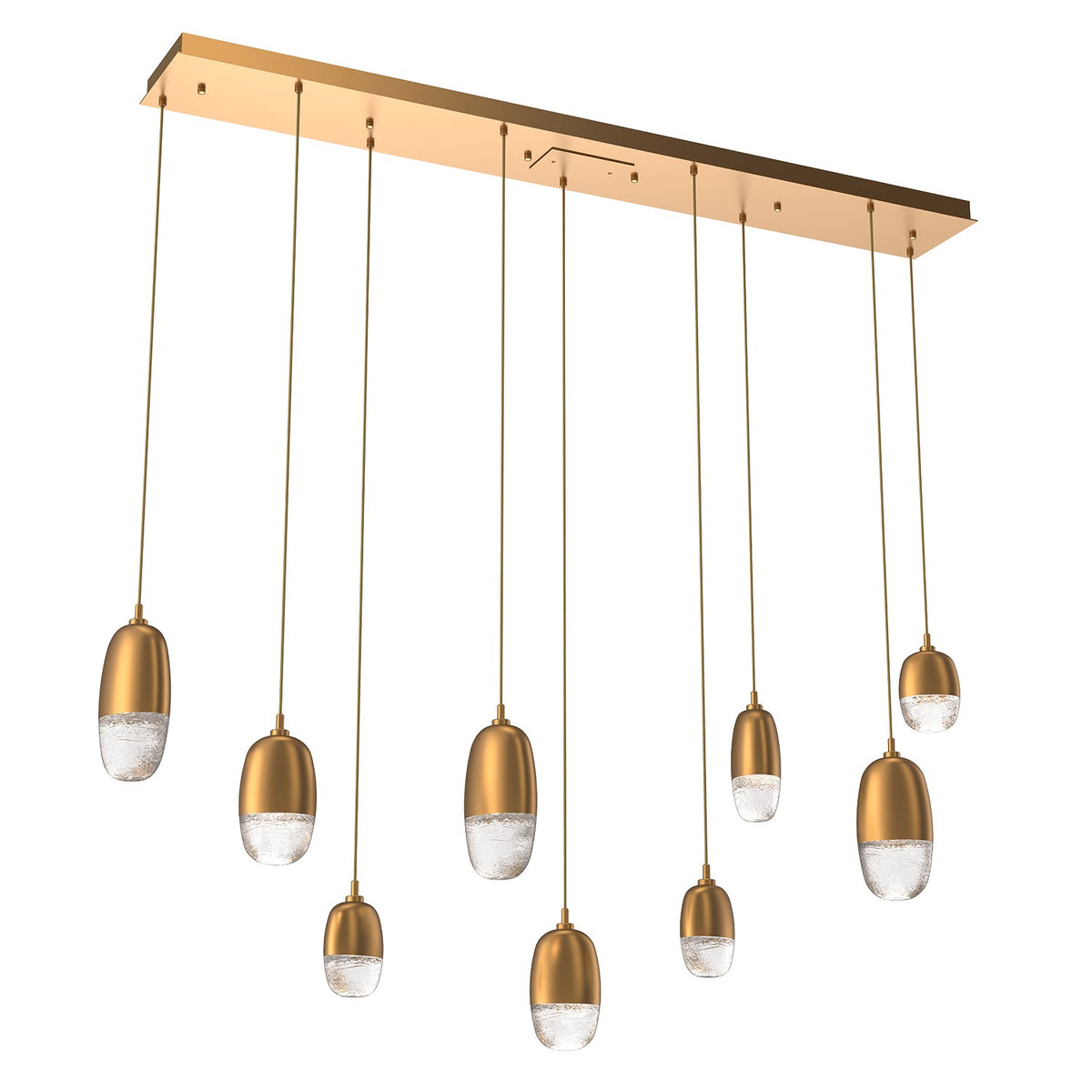 Hammerton Studio - PLB0079-09-NB-PC-C01-L1 - LED Pendant - Pebble - Novel Brass