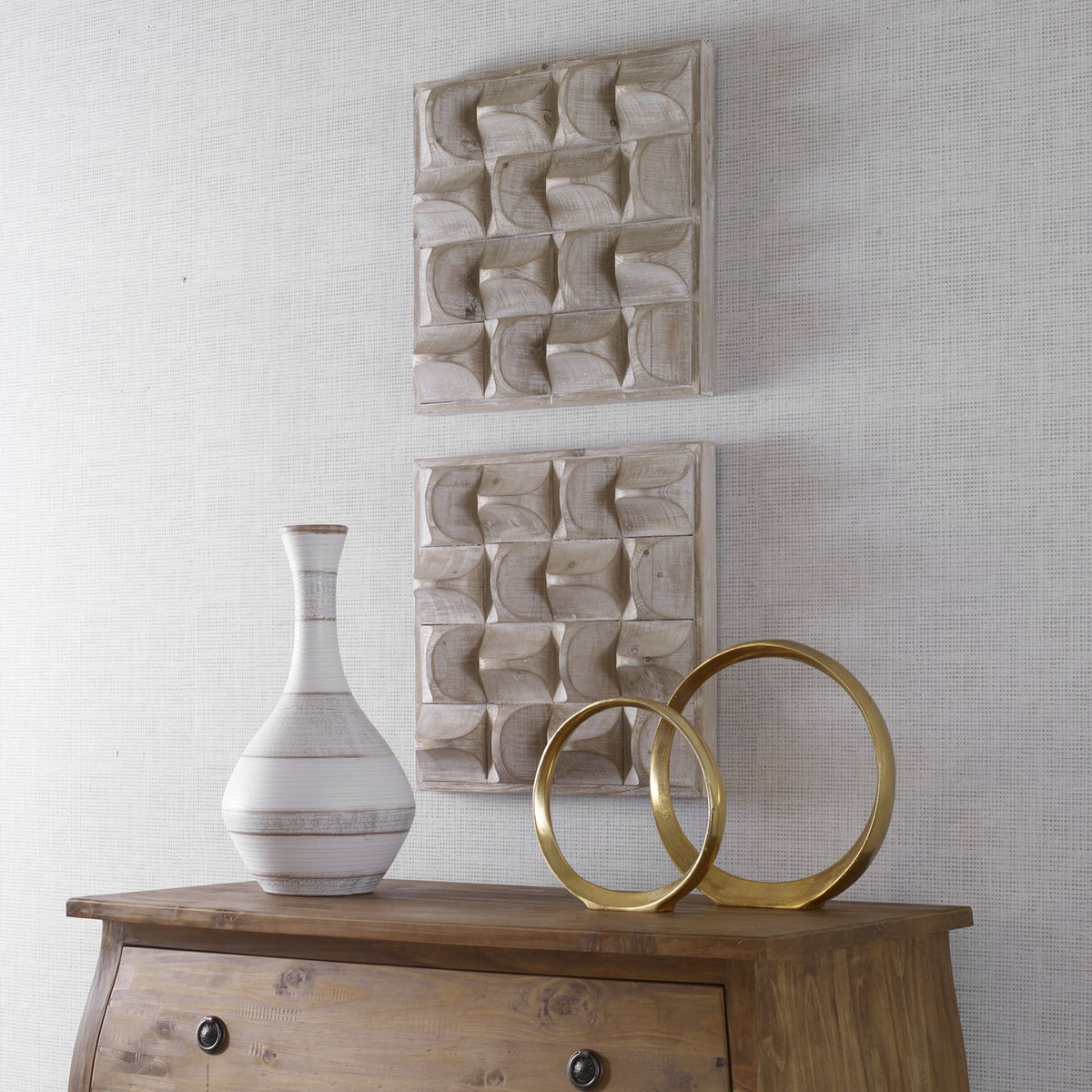 Uttermost - 04329 - Wall Decor - Pickford - Natural Wash And Ivory Highlights