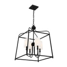 Crystorama - 2244-BF - Quatre lumières Suspendu - Sylvan - Forgé en noir