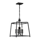 Crystorama - 2245-BF - Quatre lumières Suspendu - Sylvan - Forgé en noir