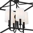 Crystorama - 2245-BF - Quatre lumières Suspendu - Sylvan - Forgé en noir
