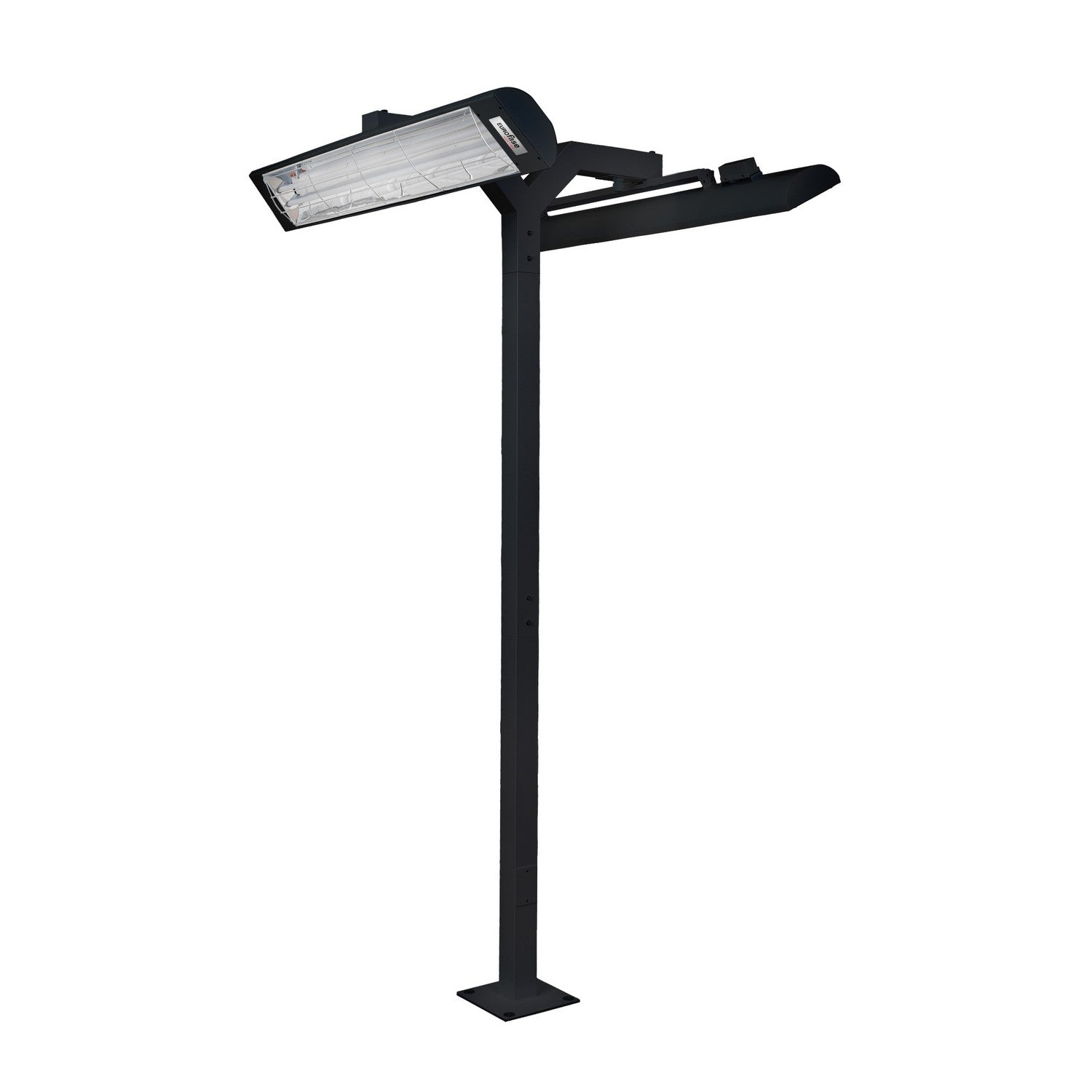 Eurofase Heating - EF3908PMDB - Support sur poteau de 2,4 m, double 99 cm, noir - Noir