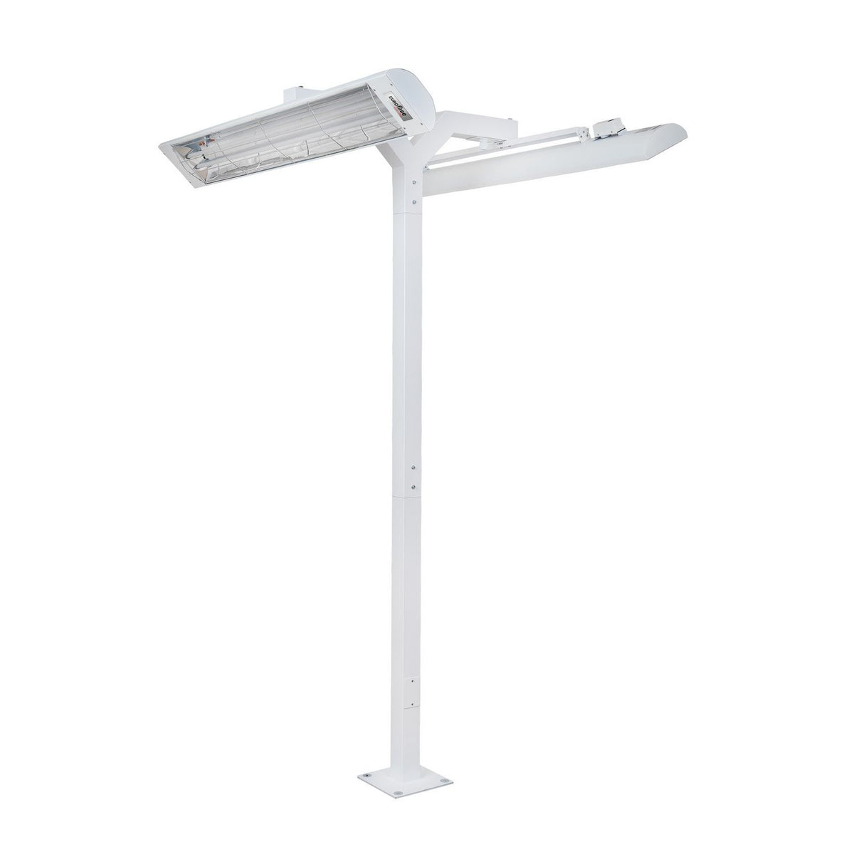 Eurofase Heating - EF3908PMDW - Support sur poteau de 2,4 m, double 99 cm, blanc