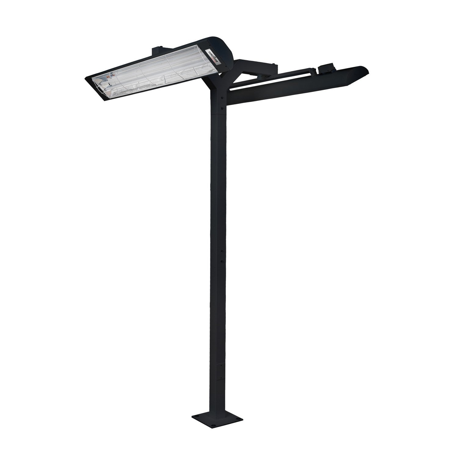Eurofase Heating - EF6108PMDB - Support sur poteau de 2,4 m, double 1,55 m, noir - Noir
