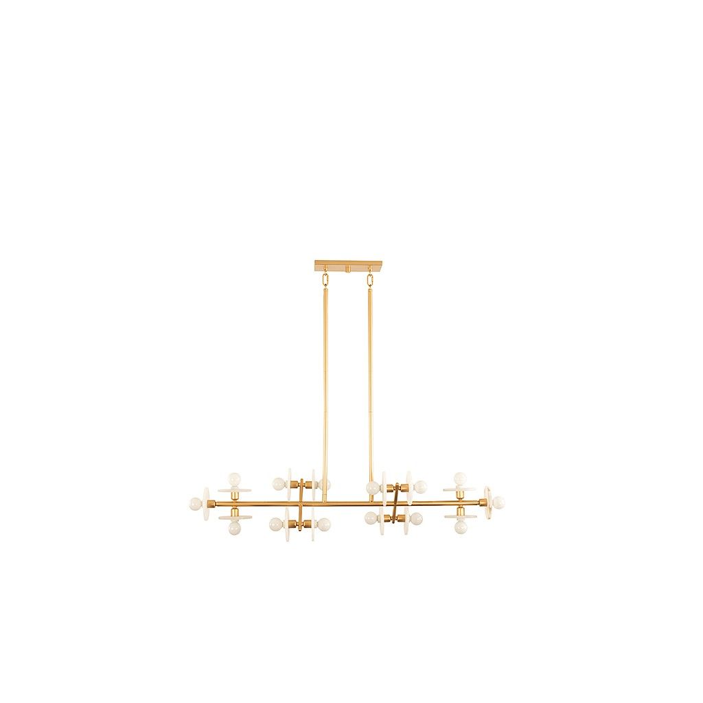 Savoy House - 1-1591-14-38 - 14 Light Linear Chandelier - Amani - Gold