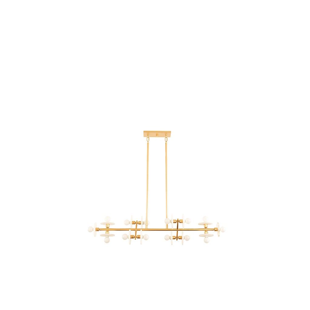 Savoy House - 1-1591-14-38 - 14 Light Linear Chandelier - Amani - Gold