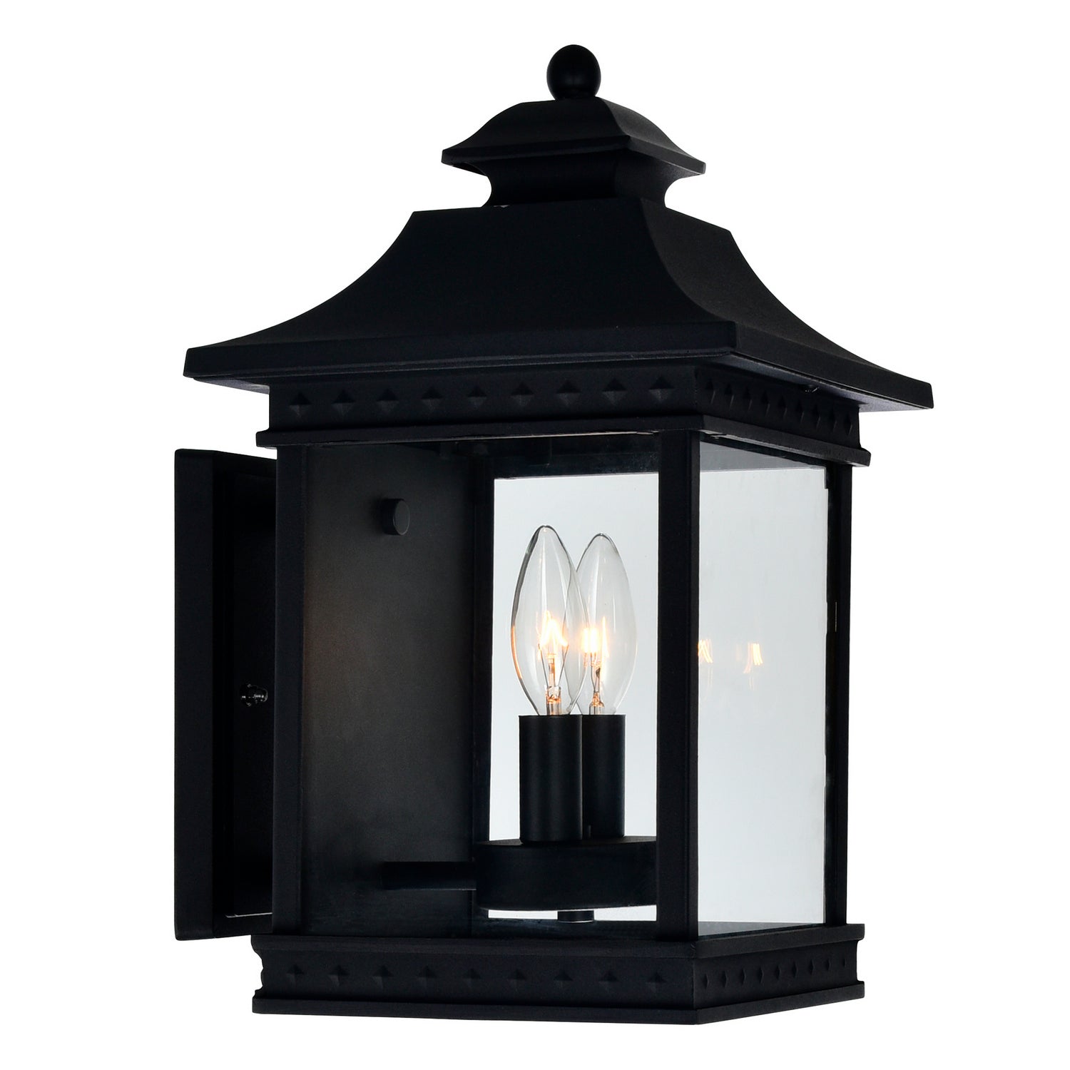 CWI Lighting Canada - 0416W9-A-2-101 - Two Light Outdoor Wall Lantern - Cleveland - Black