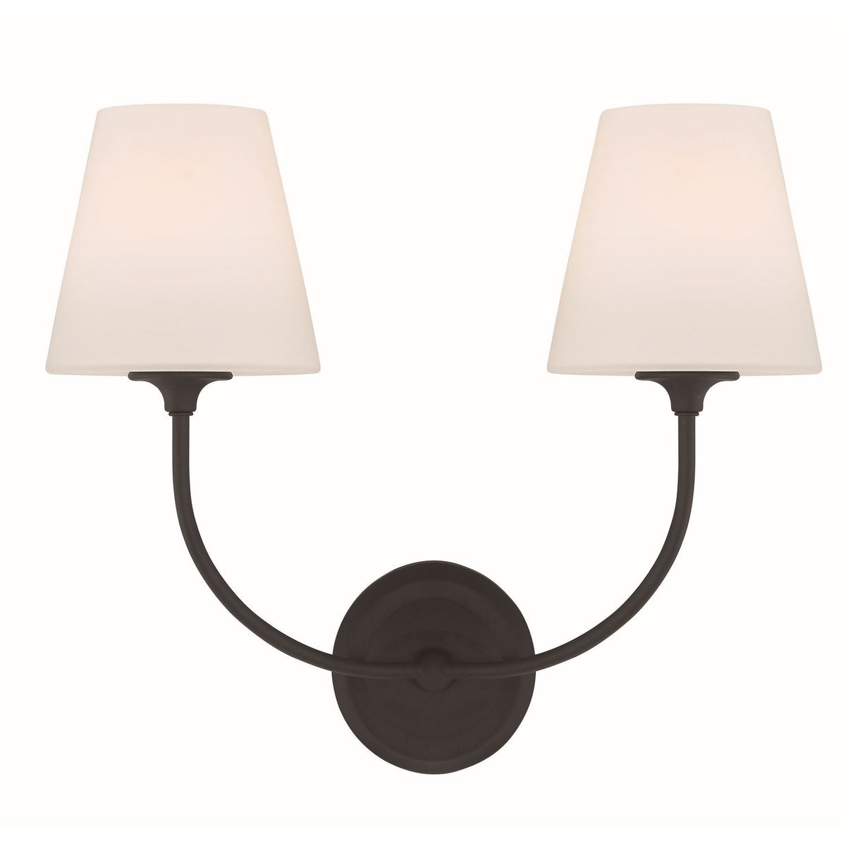 Crystorama - 2442-OP-BF - Two Light Wall Sconce - Sylvan - Black Forged