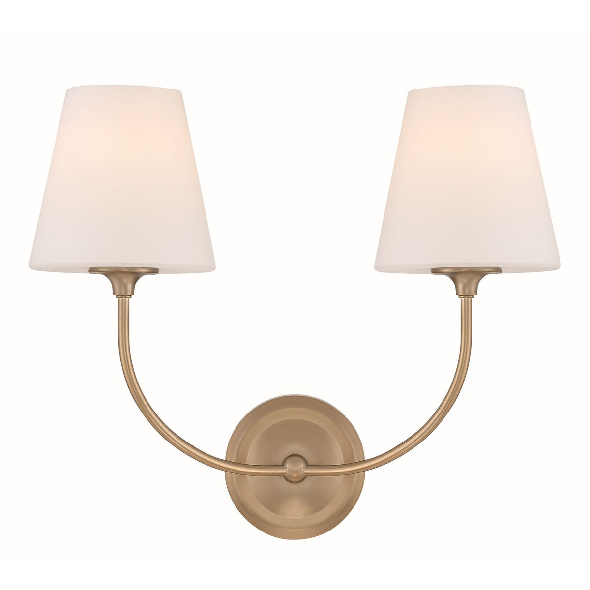 Crystorama - 2442-OP-VG - Two Light Wall Sconce - Sylvan - Vibrant Gold
