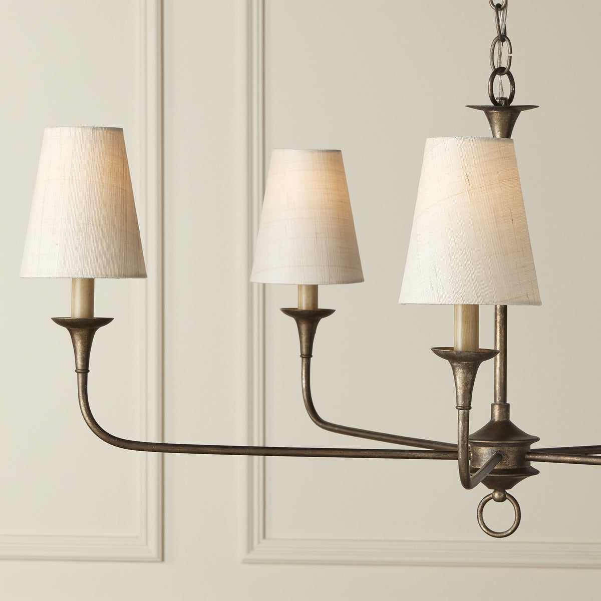Currey and Company 0900-0025 Toile de jute fine Suspendu Ombre en lumière naturelle
