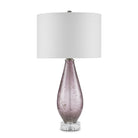 Currey and Company - 6000-0854 - One Light Table Lamp - Optimist Collection - Purple/Clear/Antique Nickel