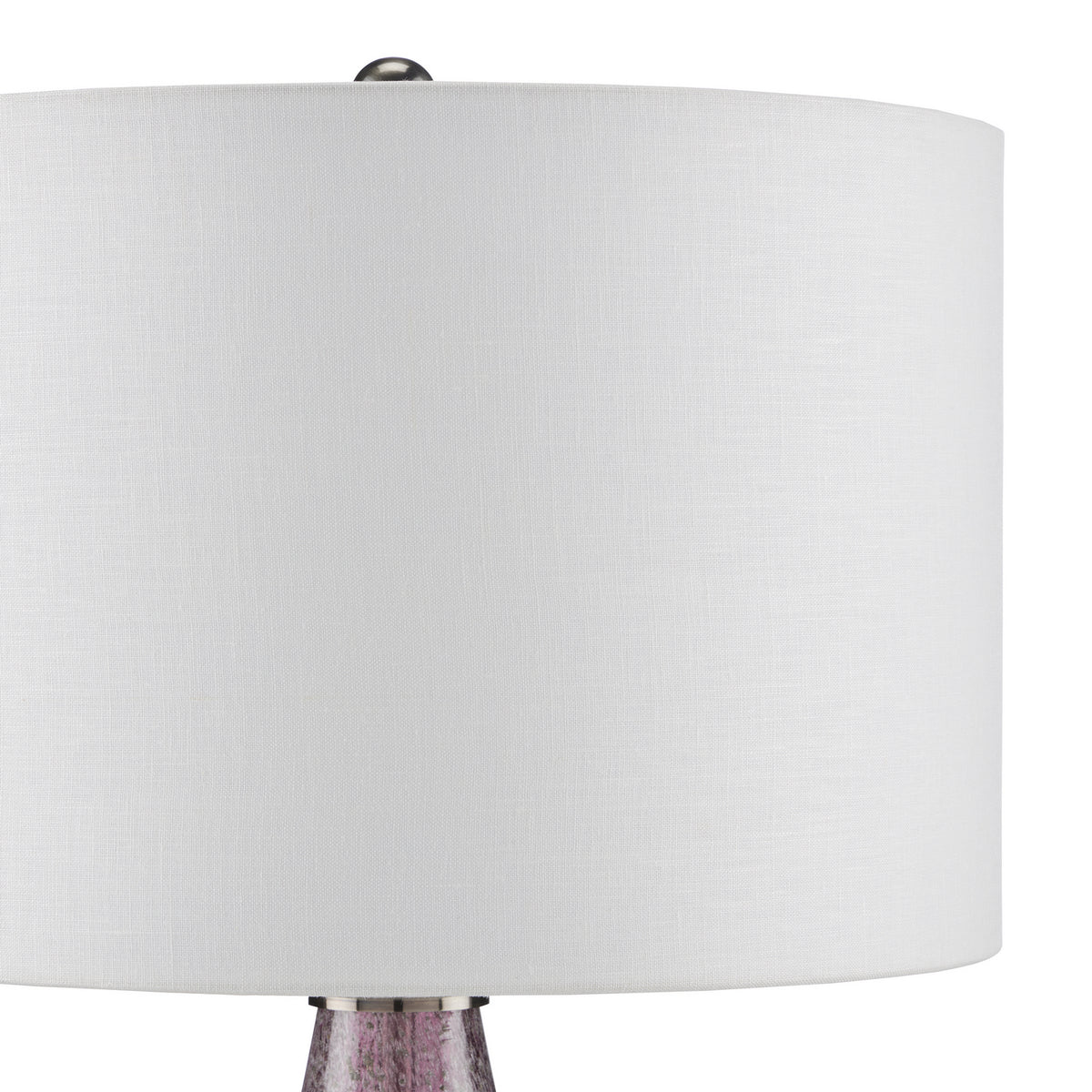 Currey and Company - 6000-0854 - One Light Table Lamp - Optimist Collection - Purple/Clear/Antique Nickel