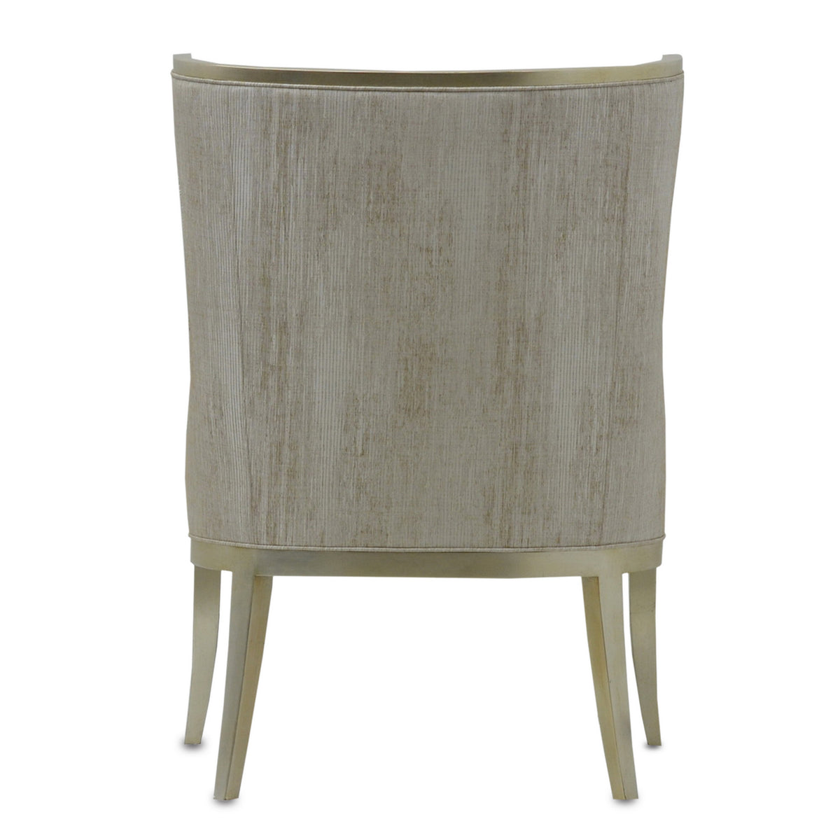 Currey and Company - 7000-0642 - Chaise - Collection Garson - Argent/Linge de classement frais