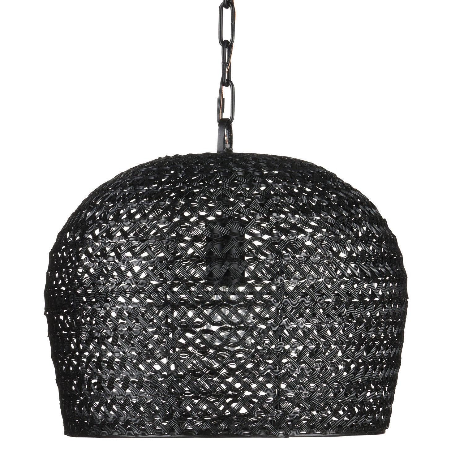 Currey and Company - 9000-0960 - Une lumière Suspension Collection Piero - Noir satiné
