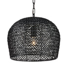 Currey and Company - 9000-0960 - Une lumière Suspension Collection Piero - Noir satiné