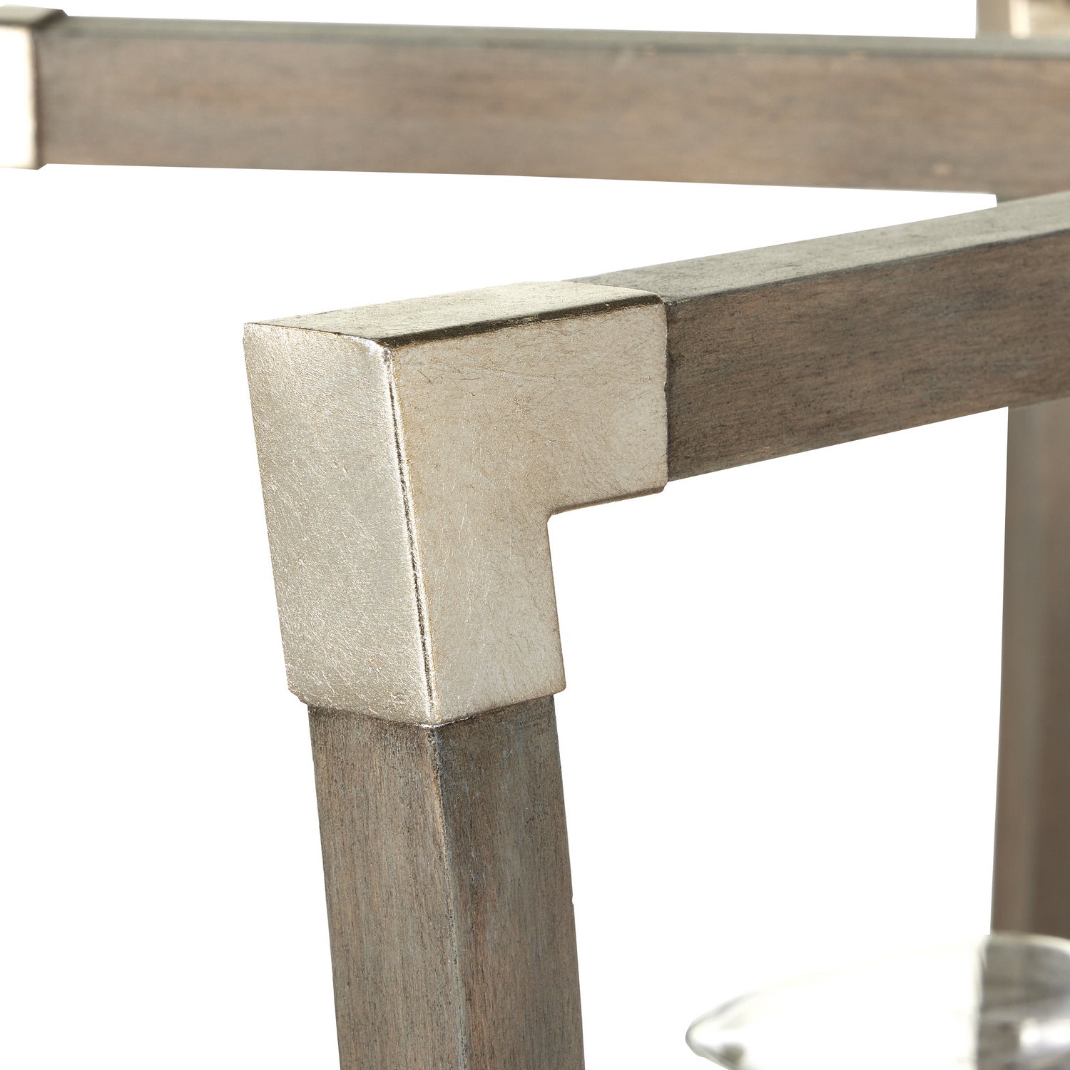 Currey and Company - 9000-0968 - Lanterne à six lumières - Collection Bastian - Gris Château/Feuille d'argent contemporaine