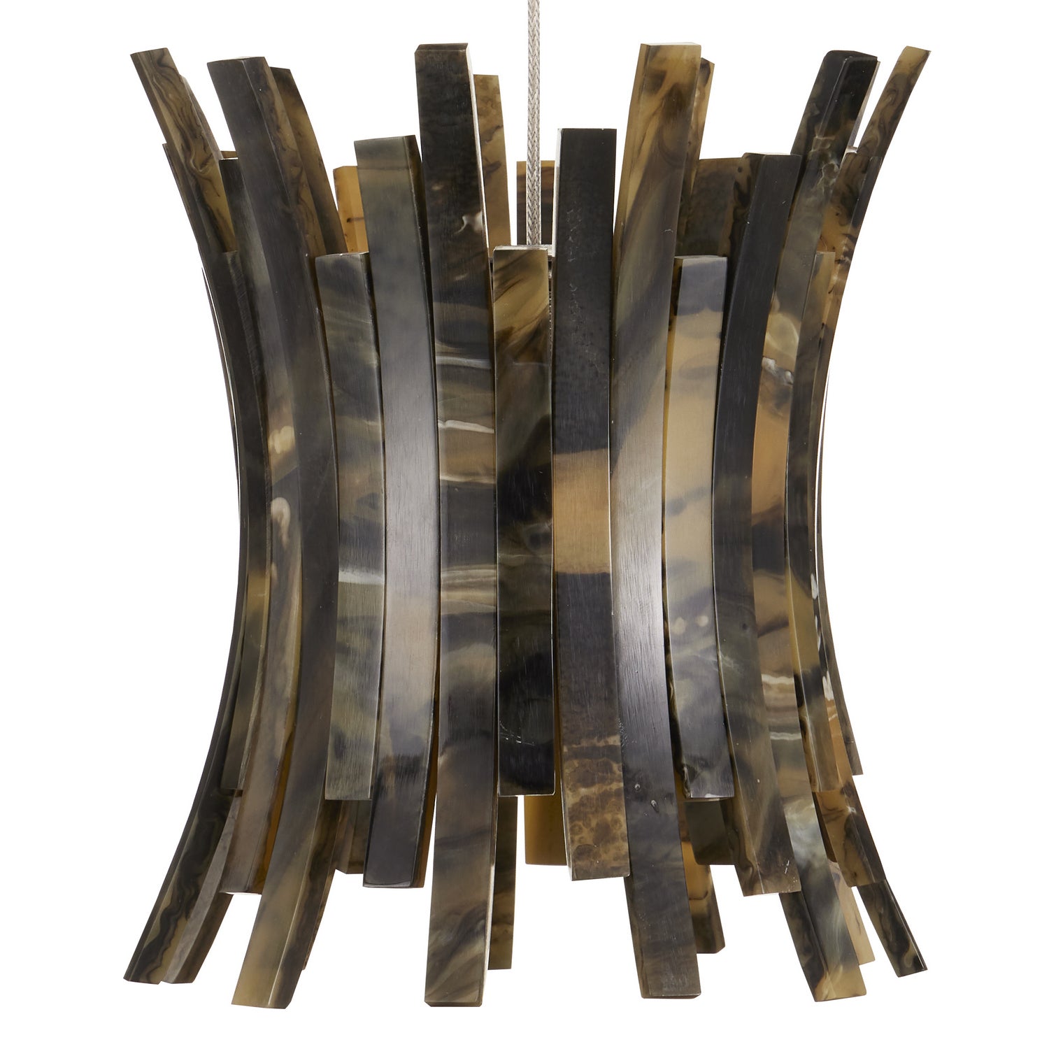 Currey and Company - 9000-1040 - One Light Pendant - Alsop Collection - Brown/Black/Natural