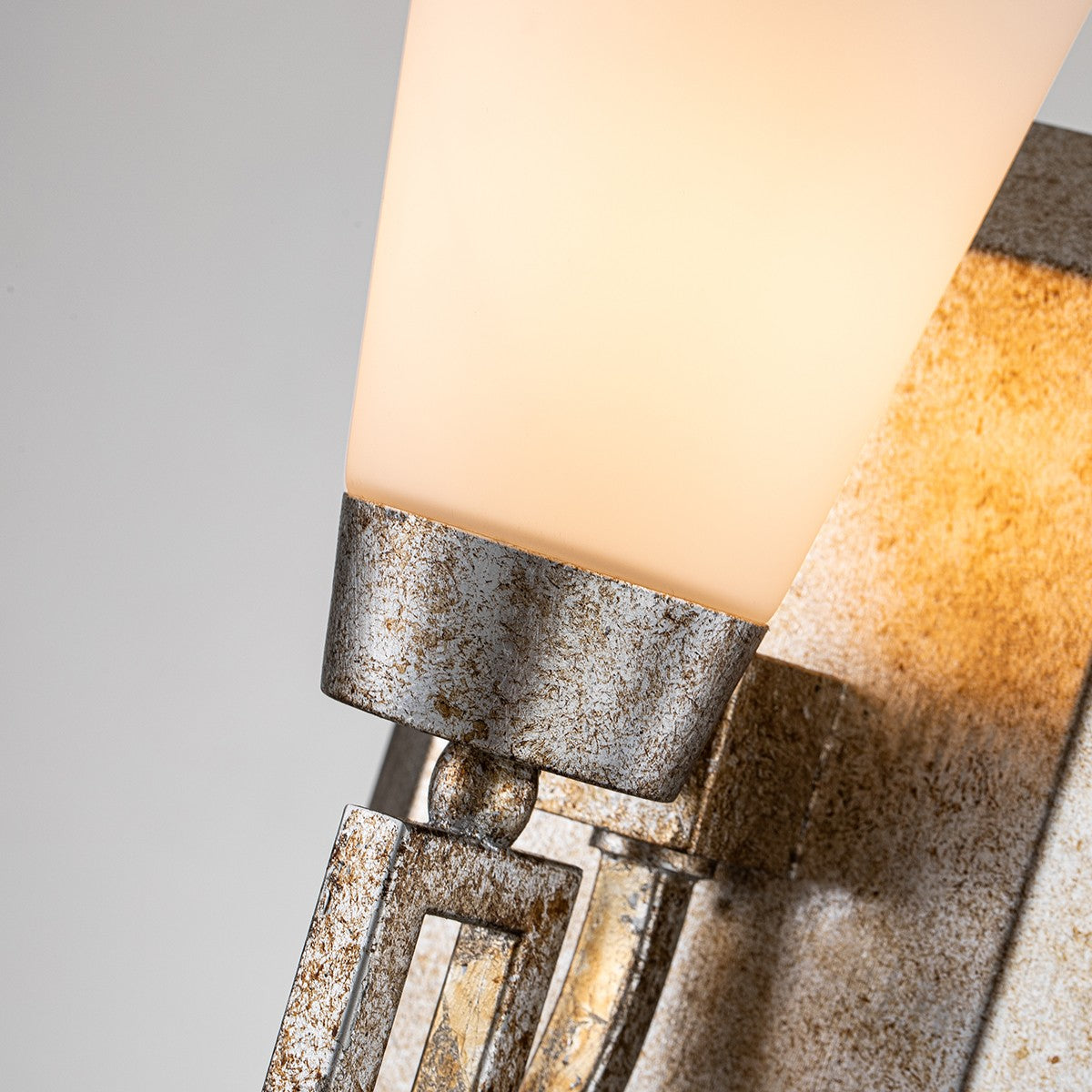 Lucas + McKearn - BB1006S-1 - One Light Bath - Lemuria - Silver Leaf