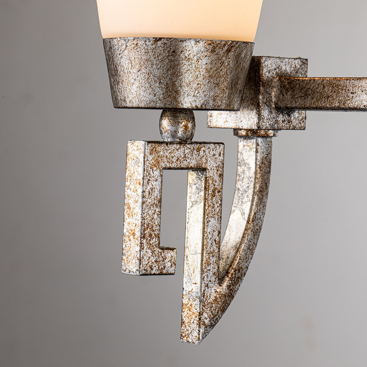 Lucas + McKearn - BB1006S-3 - Three Light Bath - Lemuria - Silver Leaf