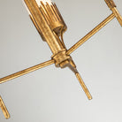 Lucas + McKearn - CH20319G-3 - Trois lumières Suspendu - Herbe à scie - Feuille d'or